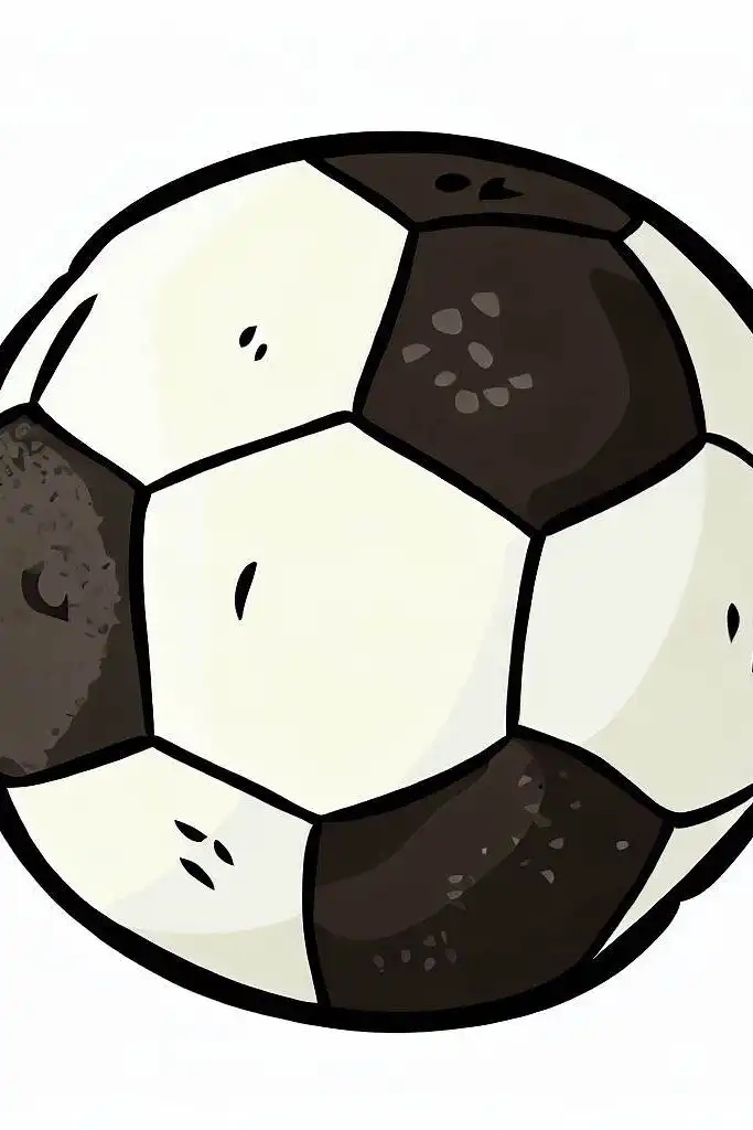 cartoon soccer ball
